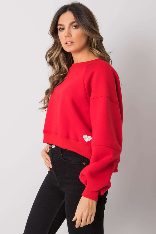 Raudonas medvilninis megztinis Yessie... Raudonas medvilninis megztinis Yessie...