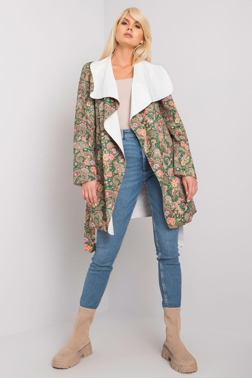 Khaki rašto moteriškas paltas Aggie