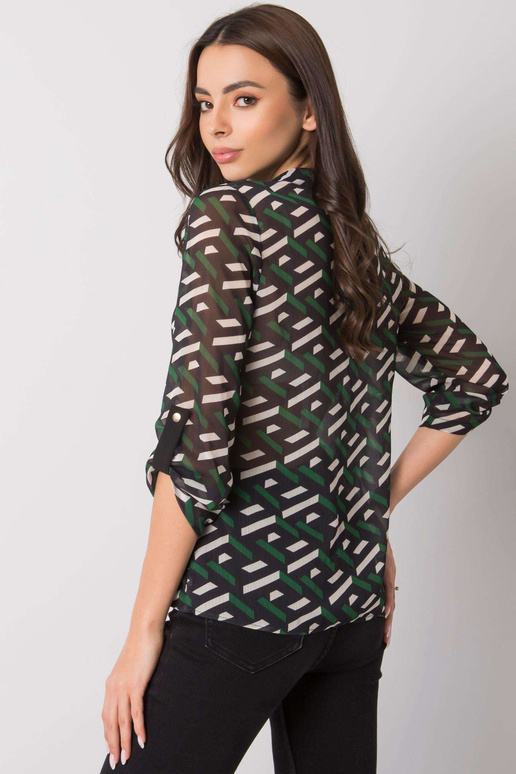 Juoda ir žalia palaidinė moterims su...