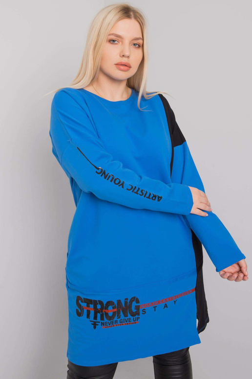 Tamsiai mėlyna medvilninė tunika...