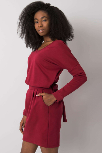 Bordo spalvos suknelė Kloe...