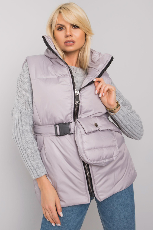 Šviesiai pilka Effie pūkinė liemenė Šviesiai pilka Effie pūkinė liemenė