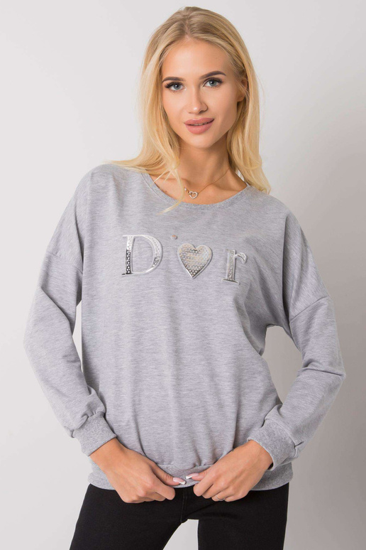 Pilki melanžiniai megztiniai moterims...