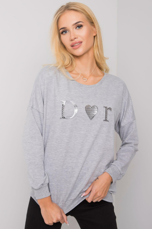 Pilki melanžiniai megztiniai moterims...