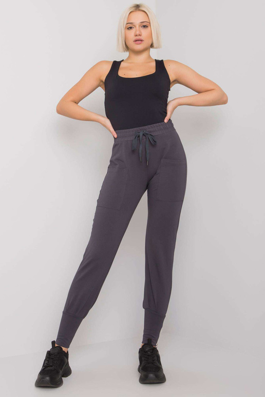 Grafitinės sportinės kelnės su...