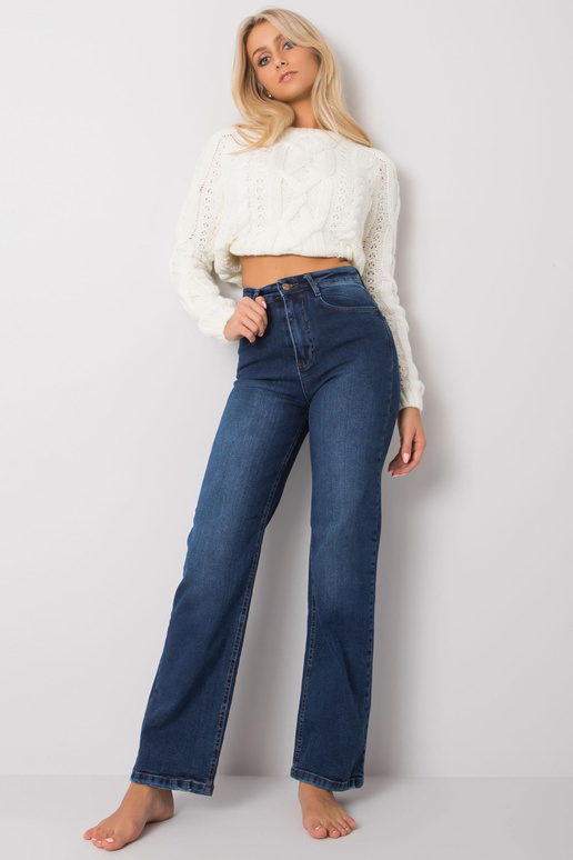 Tamsiai mėlyni džinsai moterims...