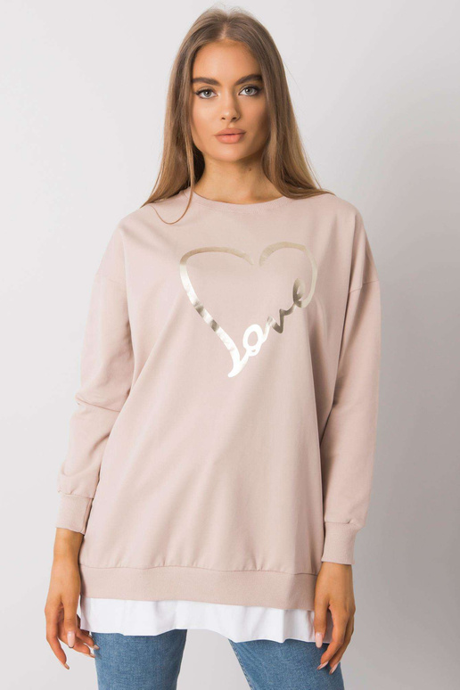 Šviesiai smėlio spalvos tunika su...