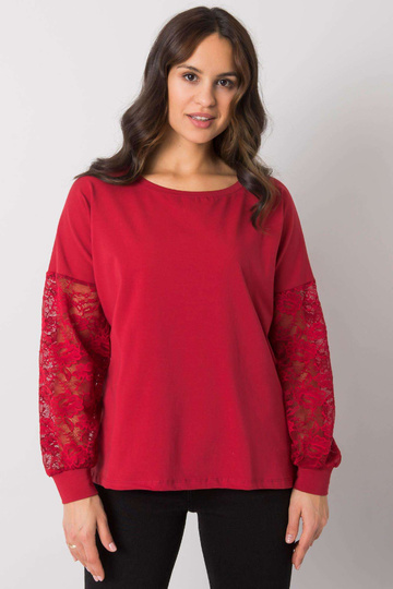 Bordo spalvos palaidinė su...