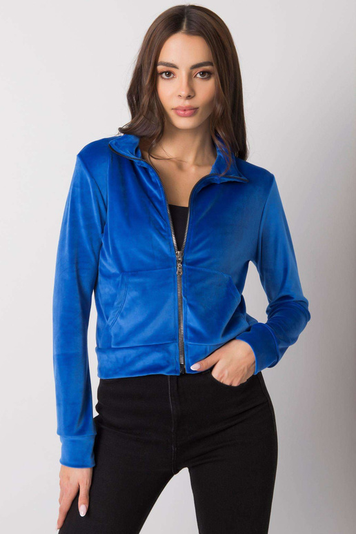 Tamsiai mėlynas veliūrinis megztinis...