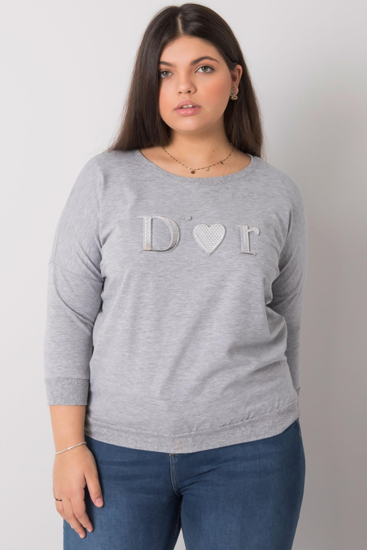 Pilka melanžinė palaidinė, didelio... Pilka melanžinė palaidinė, didelio...