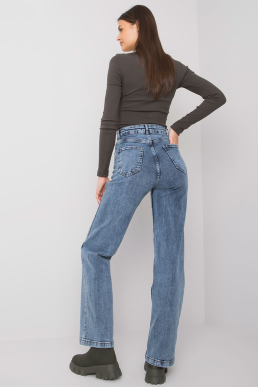 Mėlyni džinsai moterims, įprasti...