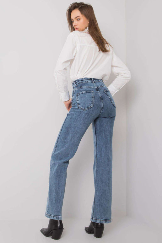 Mėlyni džinsai moterims, įprasti...