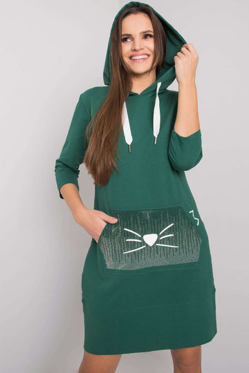 Tamsiai žalia megztinė... 2