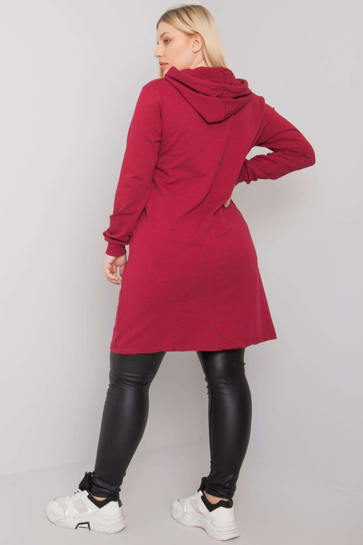 Bordo spalvos didelio dydžio tunika...