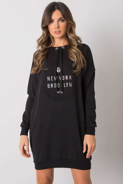 Juoda megztinė suknelė Senglea RUE PARIS