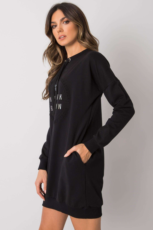 Juoda megztinė suknelė Senglea RUE PARIS