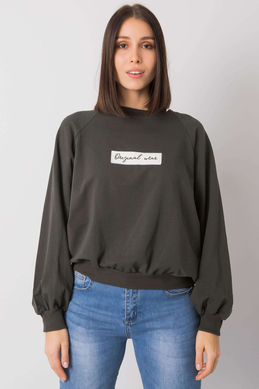 Tamsus chaki plius dydis Hoodie Hariette Tamsus chaki plius dydis Hoodie Hariette