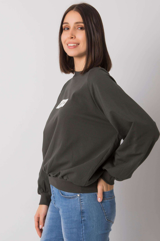 Tamsus chaki plius dydis Hoodie Hariette Tamsus chaki plius dydis Hoodie Hariette