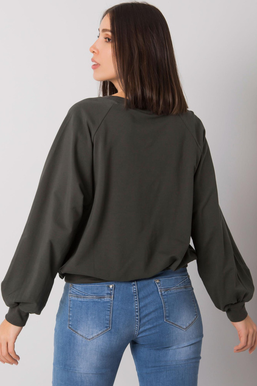 Tamsus chaki plius dydis Hoodie Hariette Tamsus chaki plius dydis Hoodie Hariette