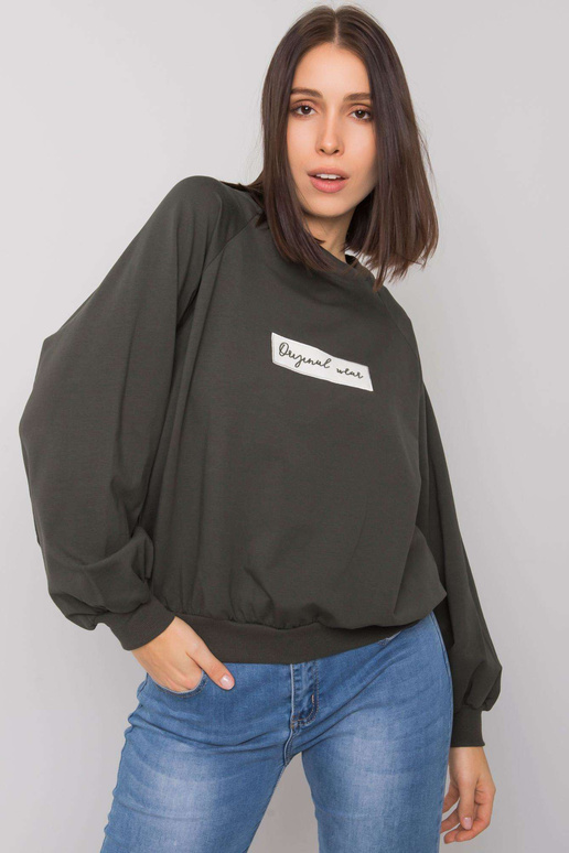 Tamsus chaki plius dydis Hoodie Hariette Tamsus chaki plius dydis Hoodie Hariette
