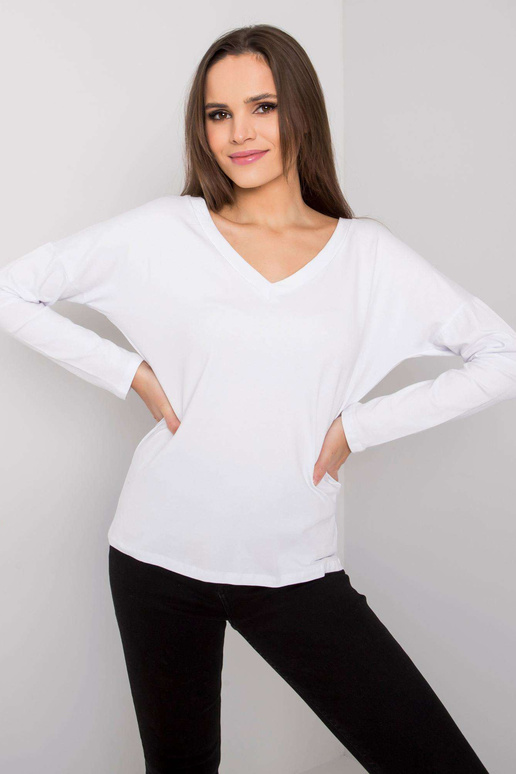 Balta moteriška palaidinė ilgomis... Balta moteriška palaidinė ilgomis...