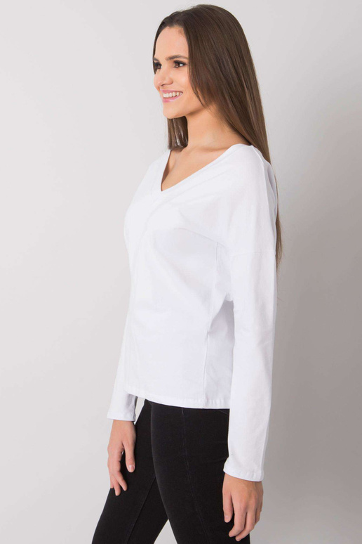 Balta moteriška palaidinė ilgomis... Balta moteriška palaidinė ilgomis...