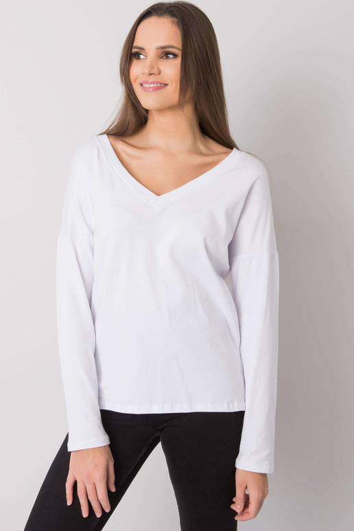 Balta moteriška palaidinė ilgomis... Balta moteriška palaidinė ilgomis...