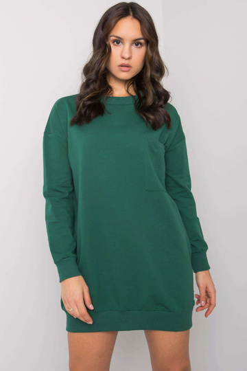 Tamsiai žalia suknelė su...