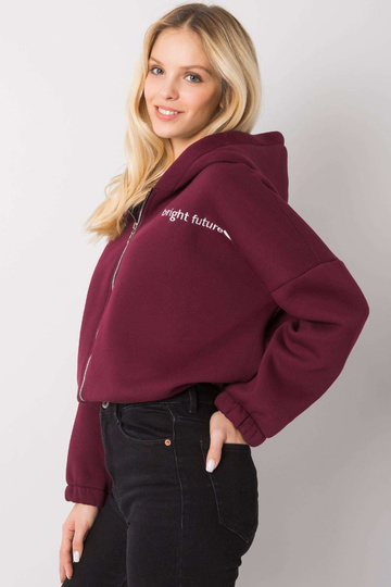 Bordo spalvos megztinis su...