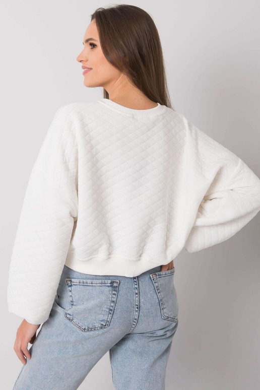 Ecru Crystal dygsniuotas megztinis