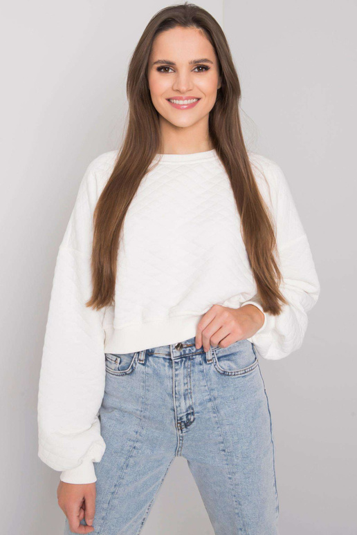 Ecru Crystal dygsniuotas megztinis