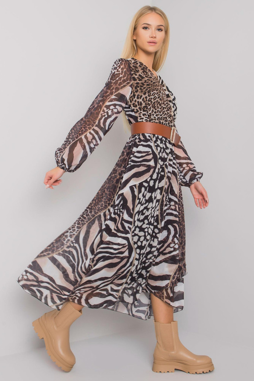 Juodos ir smėlio spalvos Weston suknelė