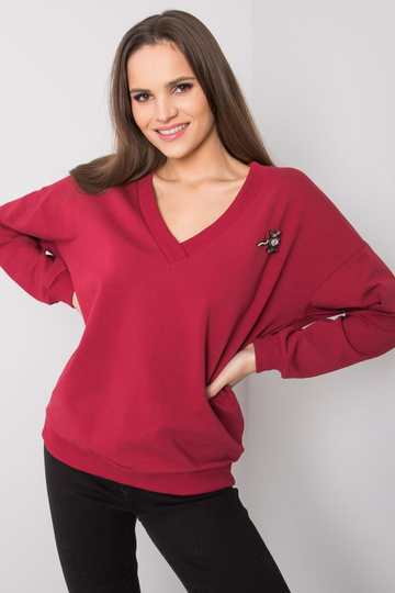 Bordo spalvos megztinis su... 2