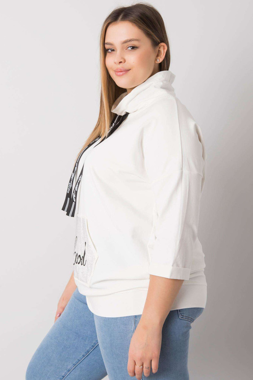 Ecru plius dydžio palaidinė su... Ecru plius dydžio palaidinė su...