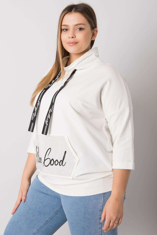 Ecru plius dydžio palaidinė su... Ecru plius dydžio palaidinė su...