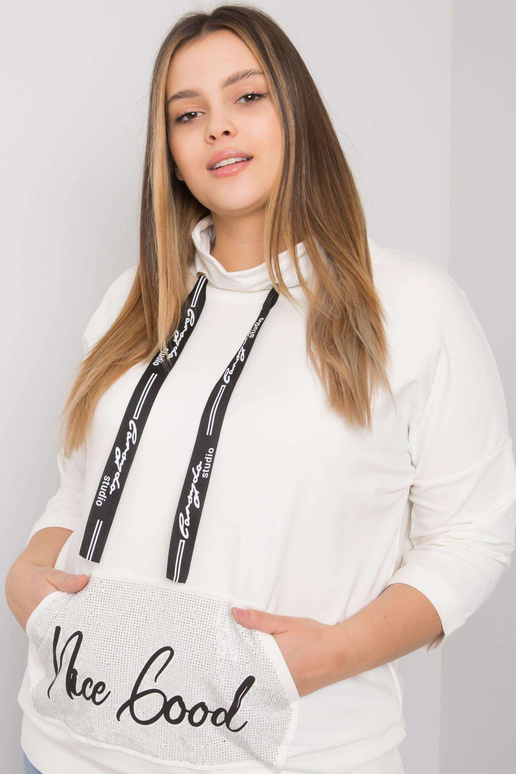 Ecru plius dydžio palaidinė su... Ecru plius dydžio palaidinė su...