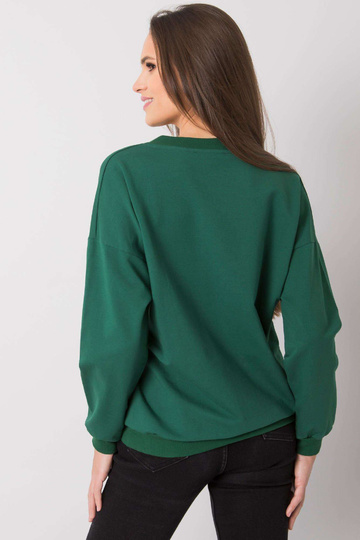 Tamsiai žalias megztinis su...