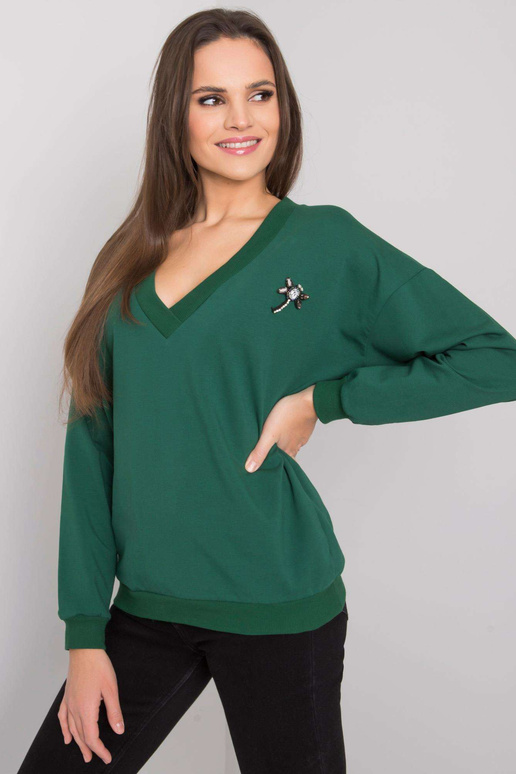 Tamsiai žalias megztinis su Marseille... Tamsiai žalias megztinis su Marseille...