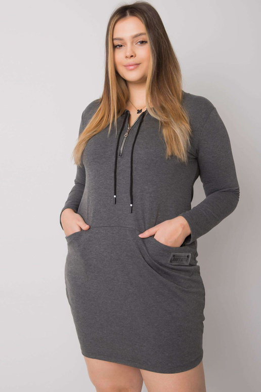 Tamsiai pilka melanžinė didelio...