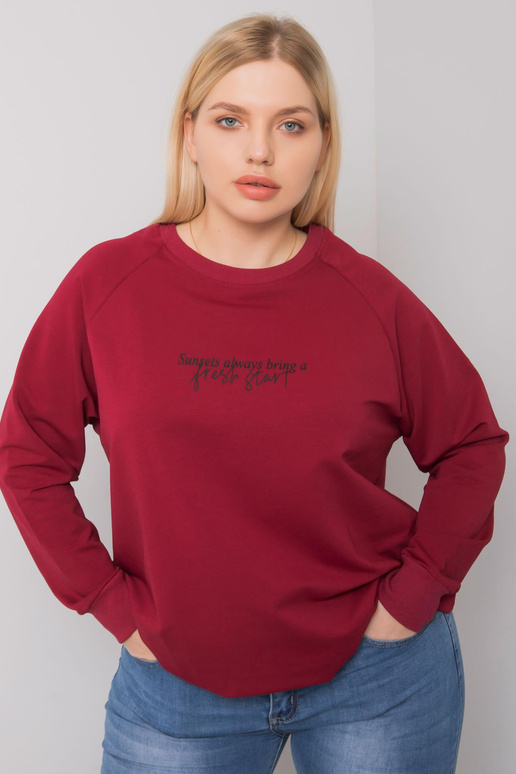 Bordo spalvos plius dydžio megztinis... Bordo spalvos plius dydžio megztinis...