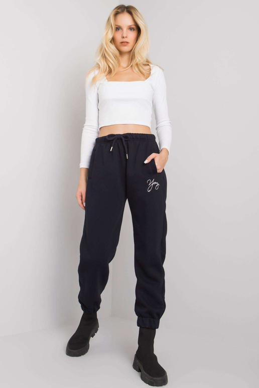 Tamsiai mėlynos sportinės kelnės su...