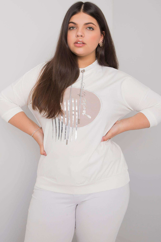 Ecru plius dydžio palaidinė su Bella...