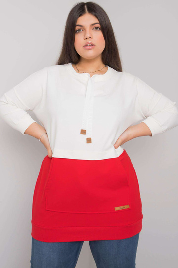 Ecru raudonas plius dydžio...