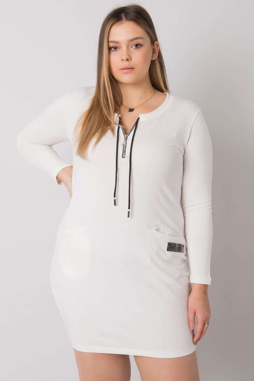 Ecru suknelė plius dydis su kišenėmis... Ecru suknelė plius dydis su kišenėmis...