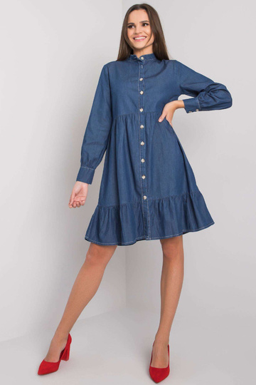 Tamsiai mėlyna suknelė su... 2