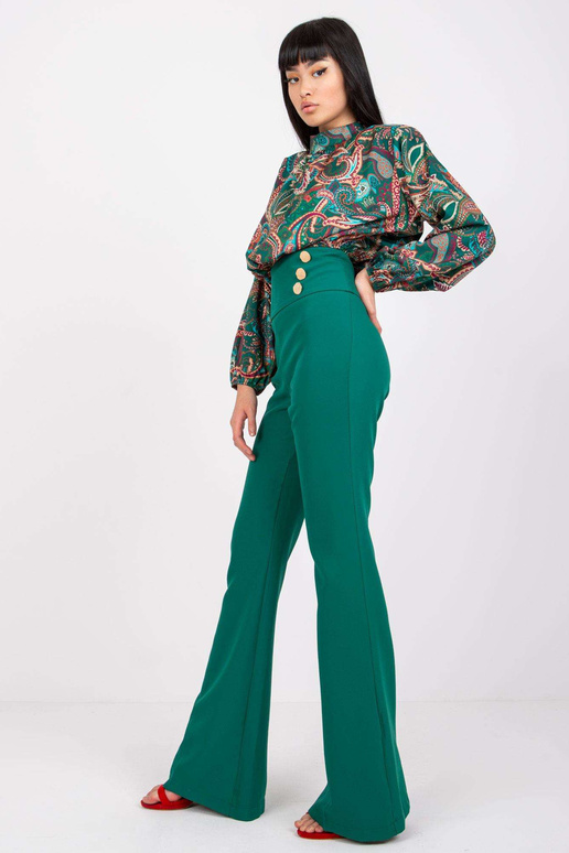 Elegantiškos žalios kelnės su... Elegantiškos žalios kelnės su...