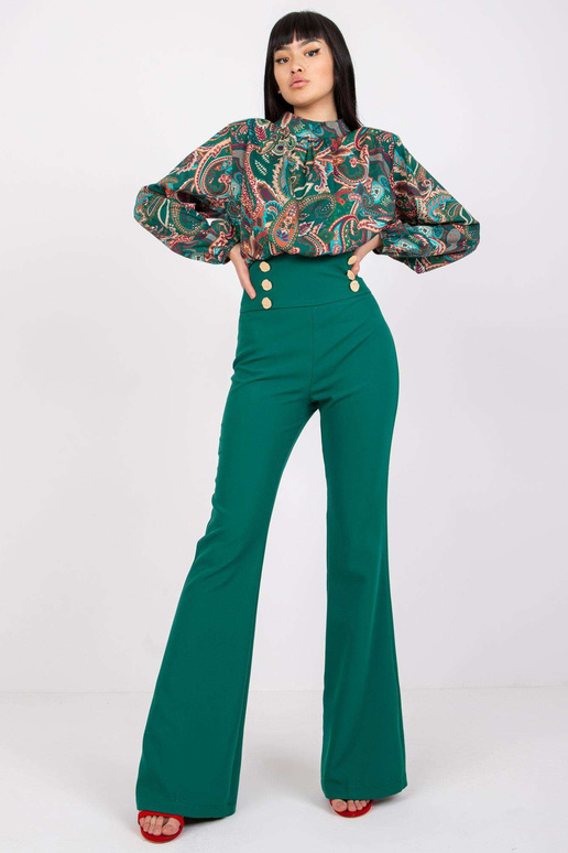 Elegantiškos žalios kelnės su... Elegantiškos žalios kelnės su...