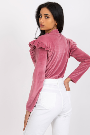 Rožinė veliūrinė palaidinė... 2