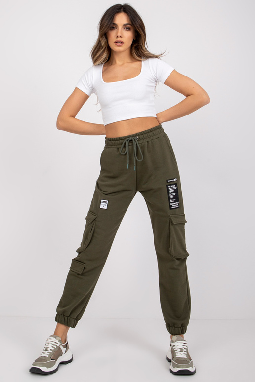 Khaki Cargo sportiniai kelnės Gina