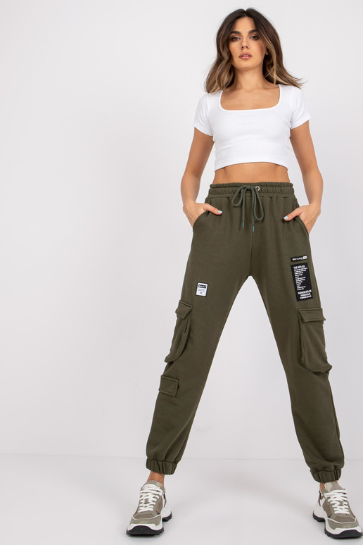 Khaki Cargo sportiniai kelnės Gina